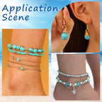 SUNNYCLUE 1 Box 1080Pcs Ocean Bead Kit Startish Sea Turtle Gemstone Beads White Hawaii Ocean Sumer Beads Scallop Fish Bead Glass Pearl Beads for Jewelry Making DIY Earrings Bracelet Necklace Crafts - style: Style 1