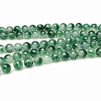 MJDCB Natural Stone Beads Purple Aventurine Round Loose Beads for DIY Necklace Bracelat Jewelry Making 15" (Moss Quartz, 8mm) - color: Moss Quartz, size: 8mm