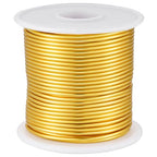 12 Gauge Gold Aluminum Craft Wire (105FT) - Anodized for Jewelry Making, Beading Floral, Plant Gardening, Sculpting & Modeling Craft Wire (Gold #14, 2mm) - color: Gold #14