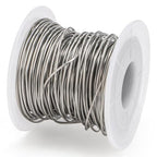 Okllen 4 Pack 18 Gauge Stainless Steel Wire, 1mm Jewelry Wire for Craft Making, Wrapping & Sculpting, 4 Rolls Total 340 ft