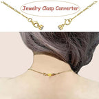 OHINGLT 14K Gold Plated 925 Sterling Silver Magnetic Necklace Clasps and Closures,Gold and Silver Bracelet Clasp Converter for Jewelry Making Supplies,Chain Extender Connector for Bracelet - color: 4Pcs Gold
