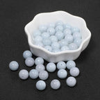 About 45pcs 8mm Natural Stone Beads Aquamarine Beads Crystal Gemstone for Jewelry Making, DIY Bracelet Necklace - color: Aquamarine, size: 8mm