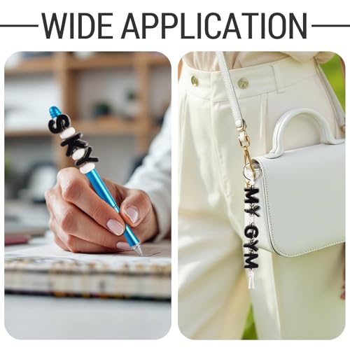 Craftora 30Pcs 20mm Black Large Letter Beads, Acrylic Big Alphabet Beads, Jumbo Initial Letter J Bead with Large Hole for Friendship Bracelets Keychain Bag Charms Shoelaces - color: Letter J