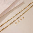 Mother’s Day Gift – Permanent Bracelet Kit with Love Vow Card, 316L Stainless Steel Chain & 925 Silver Heart Clasp, Handcrafted, Ideal for Anniversary & Romantic Date Night - color: Gold
