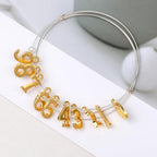 KALIONE 50Pcs Metal 0-9 Number Charm Pendants 0-9 Charms for DIY Craft Keychains DIY Jewelry Making Accessories - color: Gold