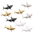 30PCS 18 * 30mm 2.2g Shark Charms Marine Animals Pendant Metal Alloy DIY Necklace Bracelet Earrings Marking DIY gifts for ladies and mothers