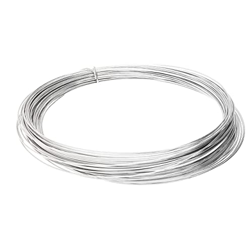 The Beadsmith Professional German Jewelry Wire – 0.4mm Diameter, 26 Gauge, 20 Meter Coil – Silver Plated – Beading Wire Used to Jewelry Making, Wire Wrapping, Sculpting, Floral, Modeling and DIY Arts - color: SILVER, size: 26 Gauge