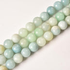 6mm Blue Amazonite Stone Beads Natural Crystal Gemstone Round Loose Beads for DIY Jewelry Making 15"/Strand - color: Blue Amazonite, size: 6mm