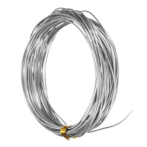 M METERXITY 17 Gauge Stainless Steel Craft Wire, 1.2mm 32.8 ft Bendable Floral Snare Wire for Jewelry Making/Sculpting/Armature Crafting/Floral Bonsai/DIY Crafts - size: 17 Gauge x 32.8 ft