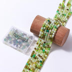 Natural Faceted Peacock Agate Cube Stone Beads 5-5.5mm 60pcs/str Loose Square Semi Gemstone Stone Beads for Making Bracelets Necklace Earrings - color: Peacock Agate