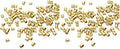 The Beadsmith Tube Crimp Beads, 2 x 2mm, 100 Pieces, Gold Color, Uniform Cylindrical Shape, No Sharp Edges, Designed to Secure The Ends of Jewelry Stringing Wires and Cables (Pack of 2) - size: Small (Pack of 2)