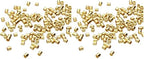 The Beadsmith Tube Crimp Beads, 2 x 2mm, 100 Pieces, Gold Color, Uniform Cylindrical Shape, No Sharp Edges, Designed to Secure The Ends of Jewelry Stringing Wires and Cables (Pack of 2) - size: Small (Pack of 2)