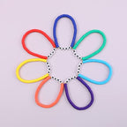 Rainbow Heishi Surfer Bracelets Set for Women Stackable Clay Beaded Bracelets Disc Stretch Preppy Bracelets Layering Colorful Friendship Bracelets Team Cheer Bulk Boho Summer Beach Jewelry Gift - style: MAMA