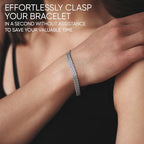 CraftyCrocodile Set of 3 Bracelet Helper Tool - Fastener Tool for Bracelet, Necklace, Jewelry, Watch - Сlip, Clasp Helper - Easy to Put on Yourself, Portable, Made of Metal, Silver, Blue, Emerald - color: Silver, Blue, Emerald