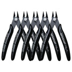 WISEUP 5pcs Small Wire Cutters, 170 Micro Flush Cutter Side Zip Tie Cutter for Jewelry Making, Electronics, Model Sprue,Soft Copper