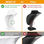MOOCA 2 Pcs Deluxe Medium Necklace Chain Jewelry Display Holder, Jewelry Stand, Necklaces Display Mannequin Bust Stand, White Faux Leather - color: 1) Whit Faux Leather, 2 pieces