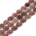 Natural Strawberry Quartz 20mm Coin Disc Loose Beads 16 Inch for DIY Jewelry Making Beads - color: Strawberry Quartz