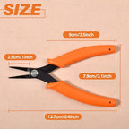 Long Nose Pliers Serrated Jaws Tweezer Nose Pliers Specialty Pointed Nose 1.5mm Diameter Tip Mini Needle Nose Plier Chain Nose Plier with Spring Precision Jewellery Making Tool - style: Long Nose Pliers Serrated Jaws