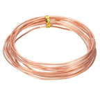 PATIKIL 99.9% Pure Copper Wire for Jewelry Making, 12 Gauge (2mm) Copper Craft Wire 9.8 Feet Beading Jewelry Making Supplies for Crafting Wreath Electroculture Gardening - size: 12 Gauge x 9.8 Feet