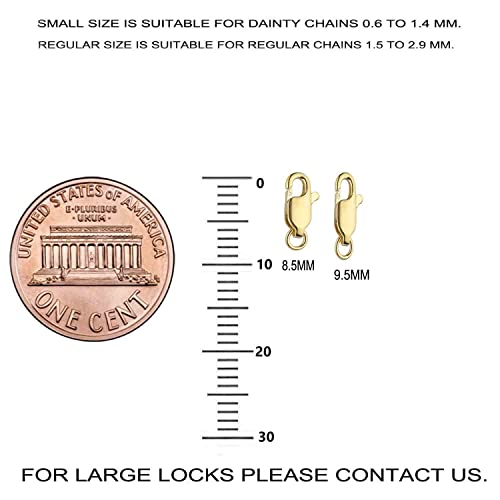 Ritastephens 10k Solid Yellow Gold Small Lobster Catch Lock Replacement Clasp