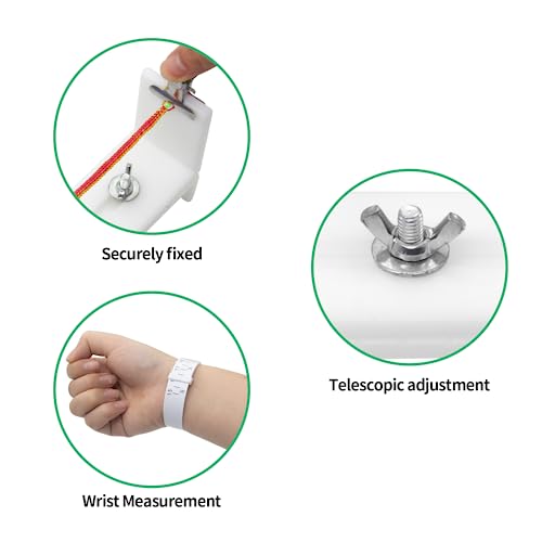 MXFIV Jig Bracelet Maker, Adjustable Braiding Tool, U Shape Paracord Making Kit, Kit DIY Hand Knitting Bracelet Jig with 2 Clips and Wrist Measurement, Wristband Rope Knot Braided Fixing Tools
