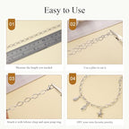 Jabogrii 5 Meters Silver Rhombic Chain for Jewelry Making Stainless Steel Chain Roll Bulk with Lobster Clasps and Jump Rings - color: Rhombic Silver