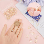 SUNNYCLUE 1 Box 180Pcs Earring Findings Kit 80Pcs Real 18K Gold Plated Stainless Steel Leverback Earring Hooks 100Pcs Open Jump Rings Hypoallergenic Huggie Lever Back Ear Wires for Jewelry Making Kit - color: 80pcs 18k Gold Plated Leverbacks & 100pcs Open