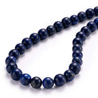 BEADIA Natural Lapis Lazuli Stone Round Loose Semi Gemstone Beads for Jewelry Making 6MM 61PCS - color: Lapis Lazuli, size: 6mm