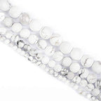 NCB White Matte White Howlite Beads 200pcs 4mm Round Gemstone Beads Spacer Charm Beads Natural Stone Loose Beads for Bracelet Necklace Jewelry Making (Matte White Howlite, 4mm 200Beads) - color: Matte White Howlite, size: 4mm 200Beads