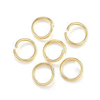 HDSupplies 100 Pieces - 304 Gold Tone Stainless Steel Jump Rings - 10mm - 17 Gauge (1.2mm Thickness) - color: Gold Tone Stainless Steel, size: 10mm / 1.2mm Thick / 17 Gauge
