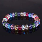 50pcs Crystal Glass Beads 10mm Faceted Rondelle Glass Spacer Beads with Hole for Bracelets Necklace Earring DIY Jewelry Making Craft(Crystal Clear) - color: Crystal Clear, size: 10mm