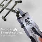 RUITOOL Model Nippers,Gundam Model Tools for Beginners to Repair and Fix Plastic Models, Ultra-thin Single-edged Non-slip Grip,4.7 Inch Sharp Cutters for Gunpla Model Building - color: Purple