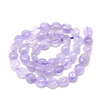 30-45Pcs/Strand Natural Lavender Amethyst Beads 15.7" Irregular Nuggets Stone Beads 8-15mm Gemstones Loose Spacer Bead for DIY Bracelet Necklace Jewelry Making Crafting - color: Lavender Amethyst