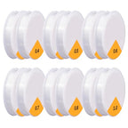 12 Rolls Elastic Bracelet String Cord, Crystal Clear Stretch Beading Cord for Jewelry Making, Friendship Bracelets, Beads and Crafts(0.4-1mm) - size: 12 Rolls