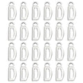 PATIKIL Letter Charm, 50pcs Alphabet Initial Pendant Charm Bulk DIY for Jewelry Making Bracelets Earrings Necklace - style: D