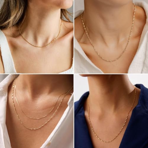33 Feet Gold Singapore Chains Roll, 2mm 18K Gold PVD Plated 304 Stainless Steel Twisted Link Chain Bulk Spool for Jewelry Making DIY Craft - color: 2mm Gold Color