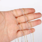 33 Feet Gold Snake Chains Roll, 1mm 18K Gold PVD Plated 304 Stainless Steel Round Satellite Snake Chain Bulk Spool for Jewelry Making DIY Craft - color: Small Beads Gold Satellite Snake Chains
