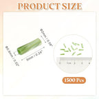 uxcell 1500Pcs Glass Bugle Seed Beads, 6x2mm Mini Long Tube Seed Beads Tube Loose Glass Seed Spacer Bead for DIY Earring Bracelets Necklace Jewelry Making Embroidery, Fruit Green - color: Fruit Green