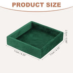 uxcell Stackable Jewelry Storage Tray, Empty Tray Drawer Organizer, Small Display Box for Earrings, Necklaces, Rings and Bracelets, Dark Green - color: Dark Green