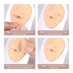 QWALIT Piercing Taper Threadless Insertion Tool - Titanium Labret Pin 16g, 18g, 20g - color: D11 - Silver Threaded+Threadless