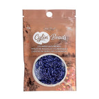 John Bead 25g Cylin Beads Dark Violet Silver Lined 11/0 Glass Cylindrical Seed Beads for Jewelry Bracelets Necklaces Earrings Making Embroidery - color: Dark Violet Silver Lined