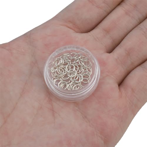 BEADIA 925 Sterling Silver Jump Rings 0.6x5mm 50pcs for Jewelry Making Findings - size: 0.6x5mm