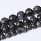 Black Glitter Stone Beads for Jewelry Making DIY Bracelet Necklace Jewelry Making 1 Strand 15.5inch 31PCS 12MM - color: Black Glitter, size: 12MM