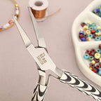 The Beadsmith Flat Nose Pliers – Zebra Print Line – 5 inches (127mm) – Comfortable Handle with Double Leaf Springs – Jewelry Making Tool for Creating Bracelets, Earrings and Necklaces - size: flat nose - 5"