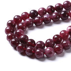 60pcs 6mm Natural Garnet Jade Gemstone Round Loose Spacer Beads for Jewelry Making Healing Energy Stone Beads DIY Bracelets Necklaces 15" (6mm, Garnet Jade) - color: Garnet Jade, size: 6mm