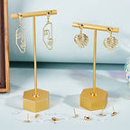 Beebeecraft 100Pcs/Box 18K Gold Plated Earring Findings Teardrop Posts Stud Earrings Components with Loop and 100Pcs Plastic Earring Backs for DIY Earring Jewelry Making - color: Gold