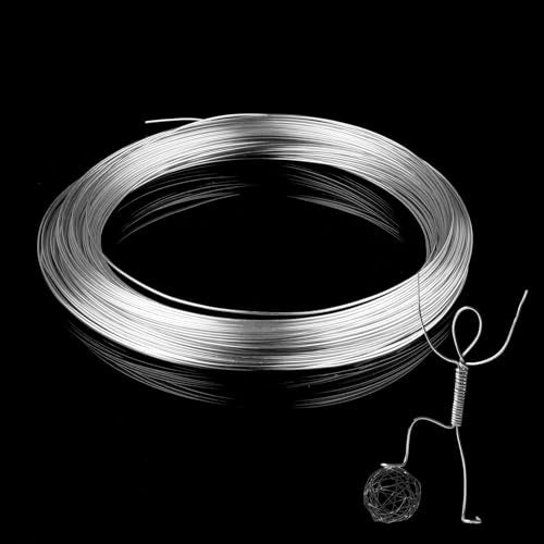 1mm Bendable Aluminum Wire, 164 Feet Metal Craft Wire for Sculpting, DIY Jewelry Making, Doll Making, Modelling and Bonsai Training - size: 50 M x 1 mm