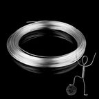 1mm Bendable Aluminum Wire, 164 Feet Metal Craft Wire for Sculpting, DIY Jewelry Making, Doll Making, Modelling and Bonsai Training - size: 50 M x 1 mm