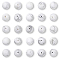 NCB White Matte White Howlite Beads 200pcs 4mm Round Gemstone Beads Spacer Charm Beads Natural Stone Loose Beads for Bracelet Necklace Jewelry Making (Matte White Howlite, 4mm 200Beads) - color: Matte White Howlite, size: 4mm 200Beads