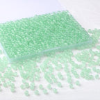 500Pcs Green 6mm Glass Beads for Jewelry Making, Round Crystal Beads for Necklace Kits Earring and DIY Crafts Kit Bracelets (Light Green) - color: Light Green